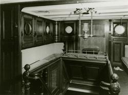 Interiörbilder från passagerarångfartyget S/S BIRGER JARL ta