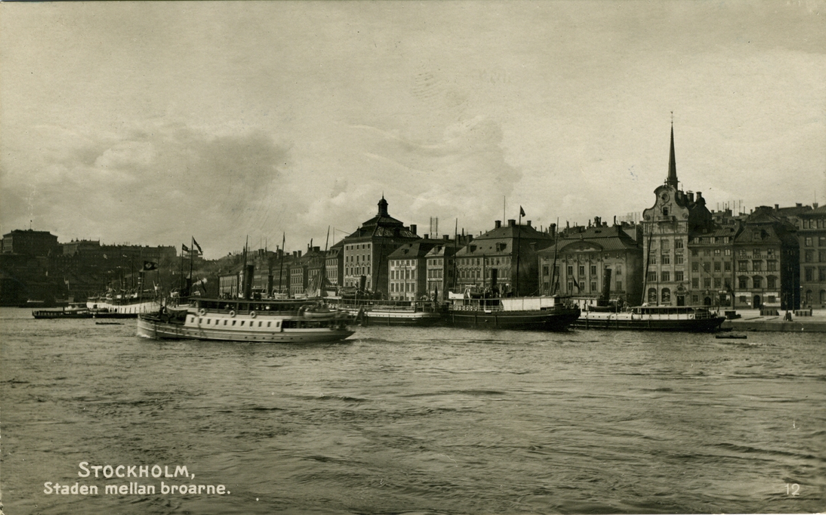 Stockholm. Staden mellan broarne. Granbergs Aktiebolags Förlag Stockholm Nr. 12