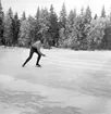 Från DM i skridskoåkning på Rönnevattnet, Uddevalla, den 22 januari 1961