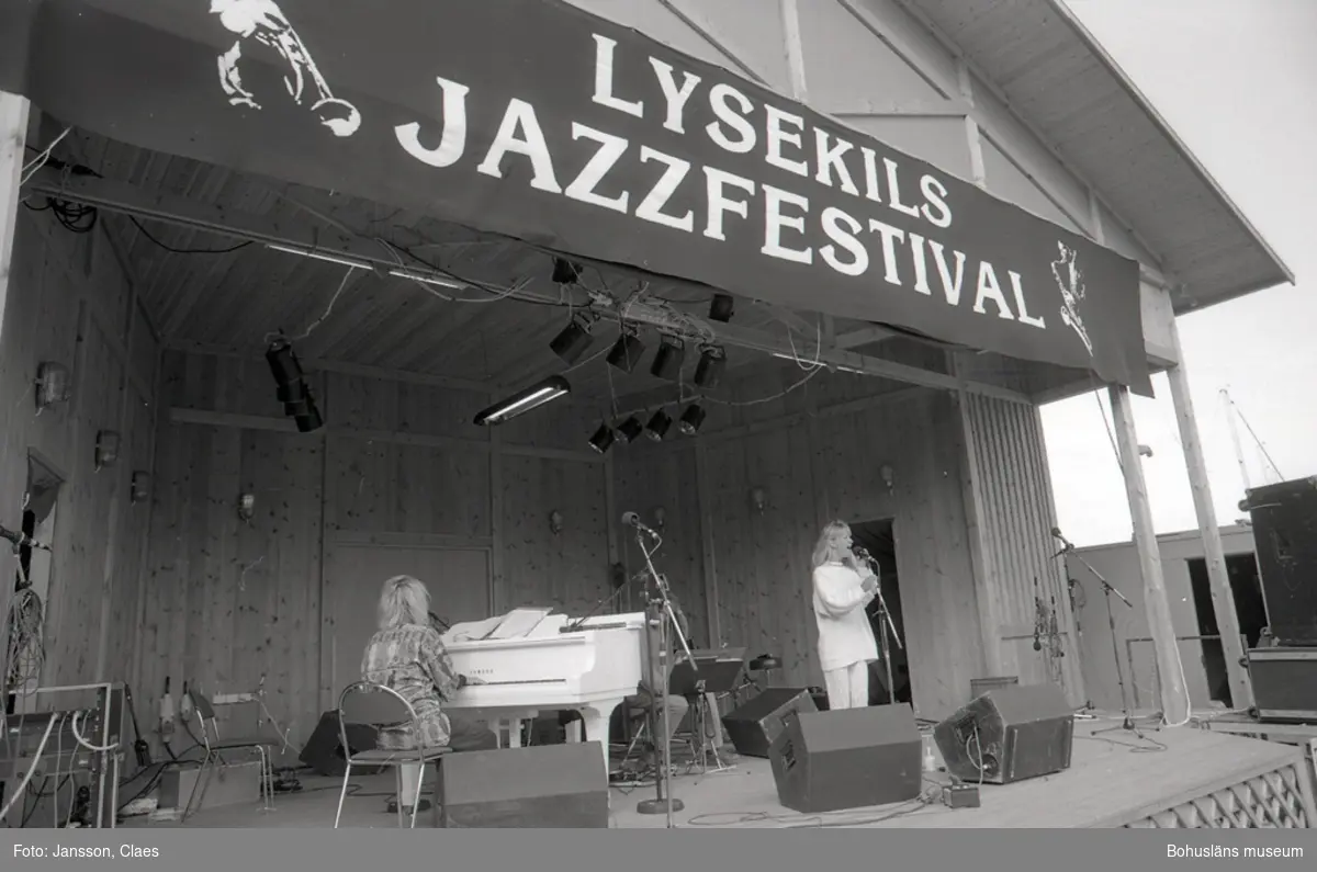 Text till bilden:"Jazzfestivalen i Lysekil 1991-07-13".