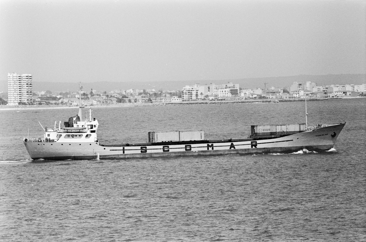 Ägare:/1981-9 /: ISCOMAR, Islena Maritima del Contenedores S.A. Hemort: Santander.