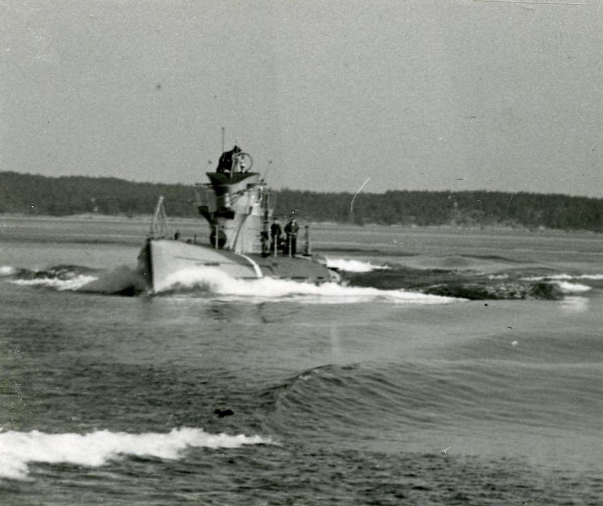 U-båten Sjöormen i kustflottan år 1944.