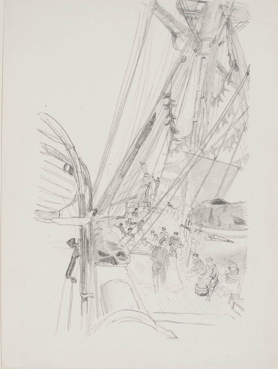 Persedelvård ombord på ett örlogsfartyg.