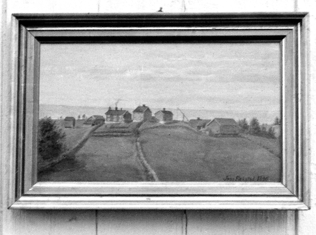 Vang H, Kluke gård, nå under Børstad gård, maleri fra 1846 av Jens Bakstad, 


