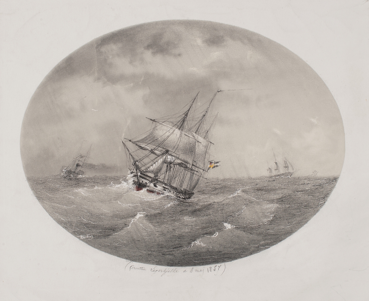 Korvetten Lagerbjelke 8 maj 1857.