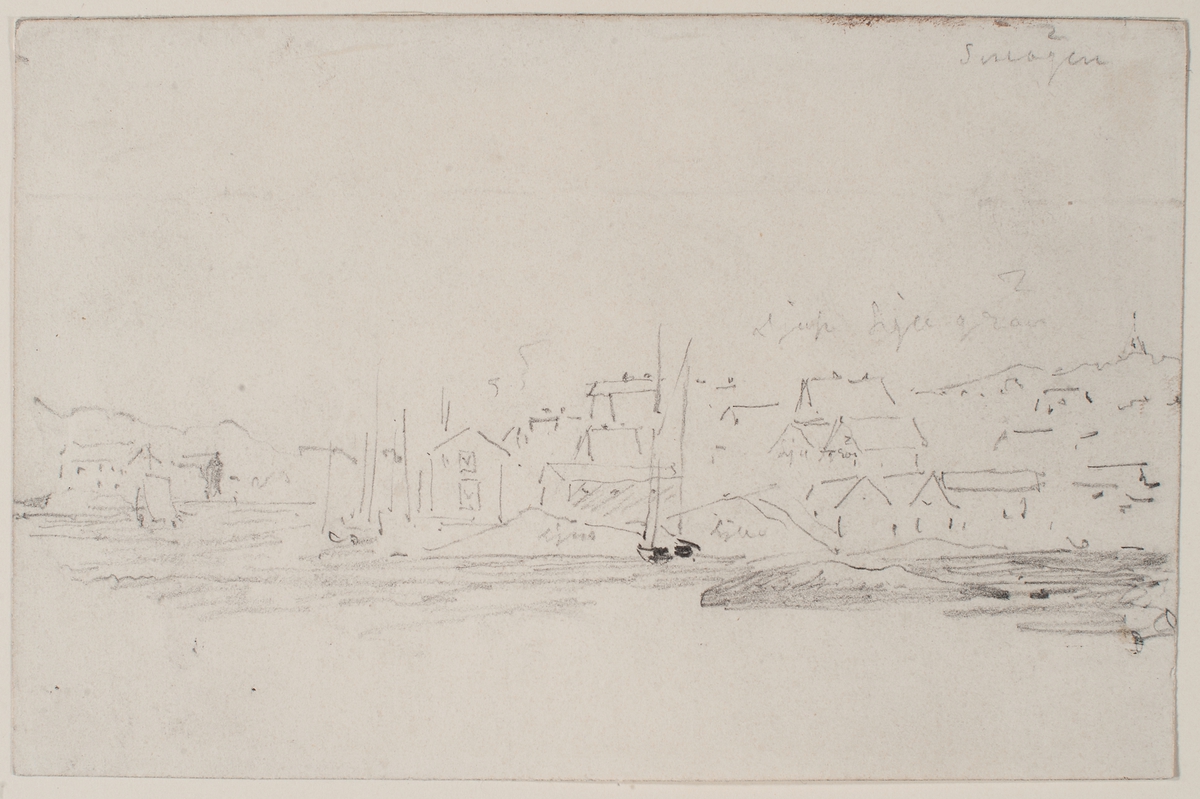 Framsida, Smögen sett från sjön, i övre högra hörnet “Smögen” 

Frånsida Carlstens fästning, i övre högra hörnet “Carlsten”