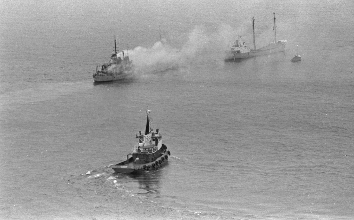 Makuroi - Eksplosjon - 16/6-1972. Flyfoto.