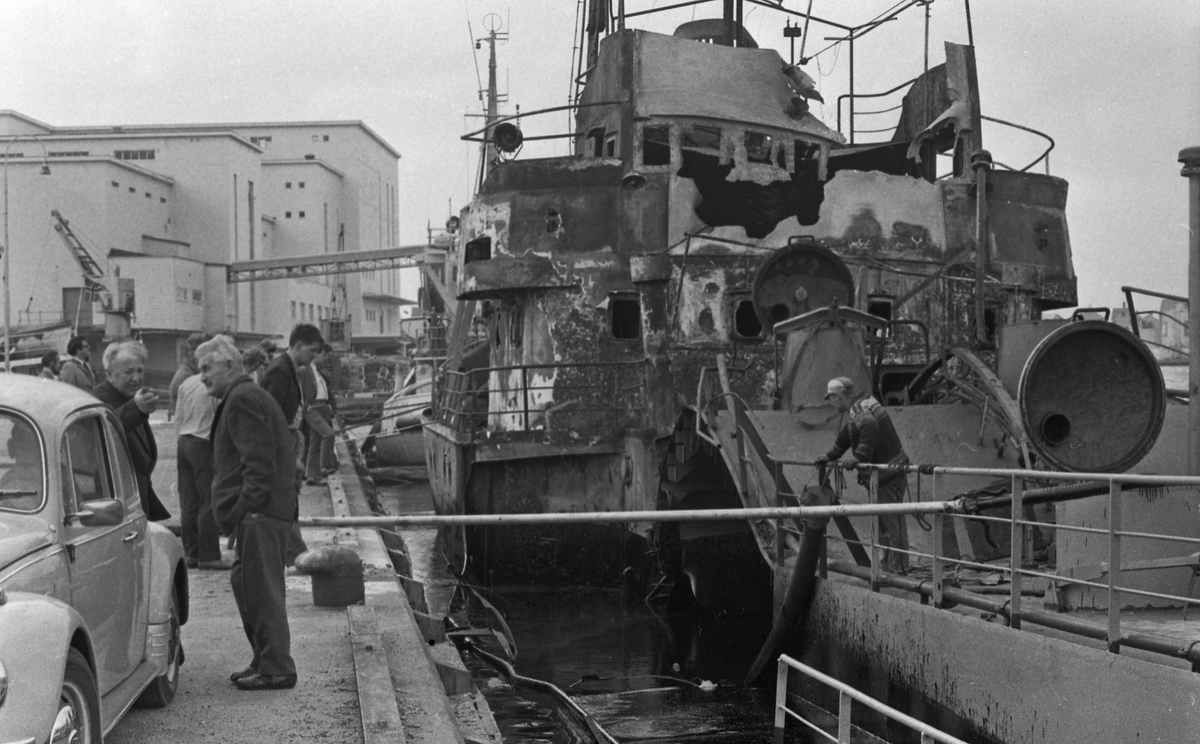 Makuroi - Eksplosjon - 16/6-1972. Flyfoto.