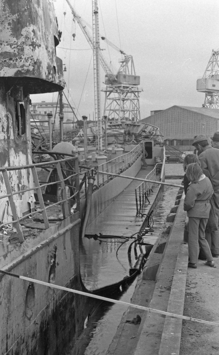 Makuroi - Eksplosjon - 16/6-1972. Flyfoto.