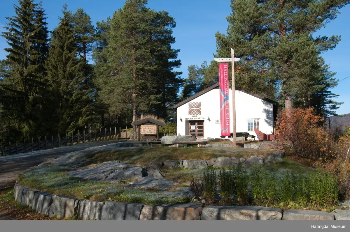 Utstillingsbygning på Hol Bygdemuseum Hagafoss
