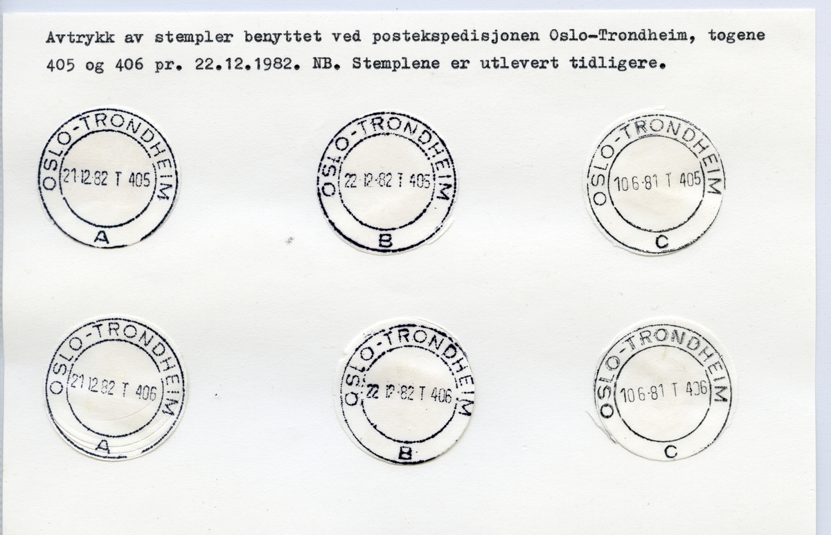Stempelkatalog 7000 Trondheim (Trondhjem), Sør-Trøndelag