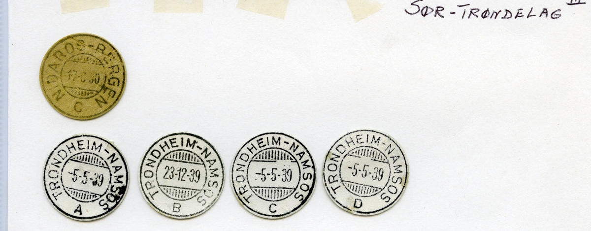 Stempelkatalog 7000 Trondheim (Trondhjem), Sør-Trøndelag
