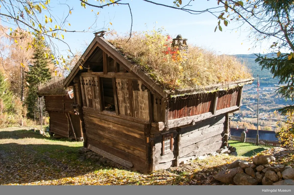 Loftstue fra Jøto Noss på Ål Bygdamuseum, Leksvol