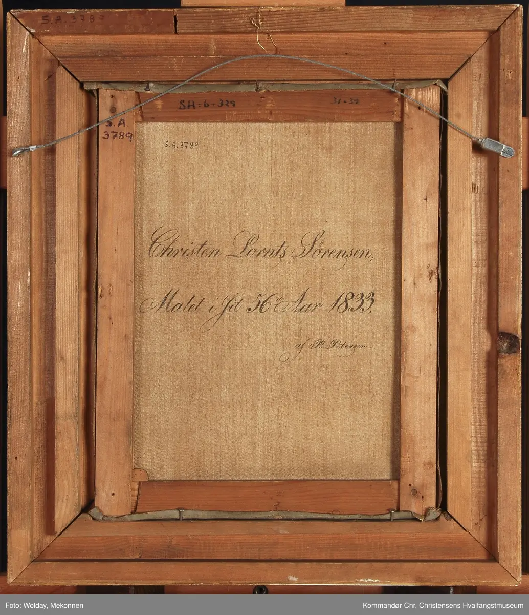 Christian Lorents Sørensen, malt i sitt 56de år, 1833.
