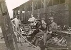 Personal vid varvet Fiat-San Giorgio i La Spezia, Italien, 1909.