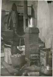 Interiør fra arbeidsleiren, Kroken, Sørfold.