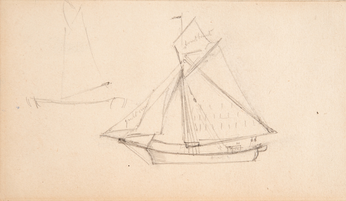 Framsidan: Slup under segel