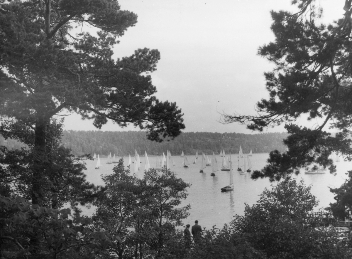 Från KSSS poängseglingar på Baggensfjärden 8 september 1946.