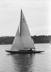 Särklass A-båten LISS-GUN V under KSSS poängseglingar hösten