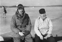 "Svenska mästerskapet i Isjaktssegling på St. Värtan 21/2-43