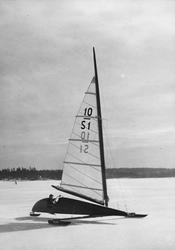 Internationella isjaktsseglingarna på Stora Värtan 1940.