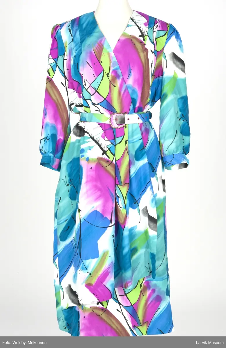 Trykket stormønstret grafisk- og akvarell dekor