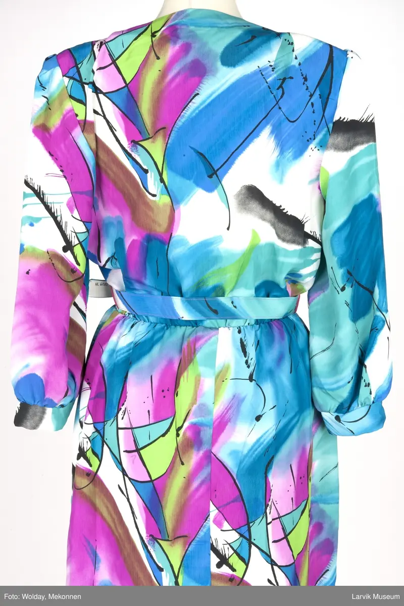 Trykket stormønstret grafisk- og akvarell dekor