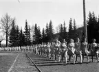 Gymnaster tågar in på Studenternas Idrottsplats, Uppsala 1936