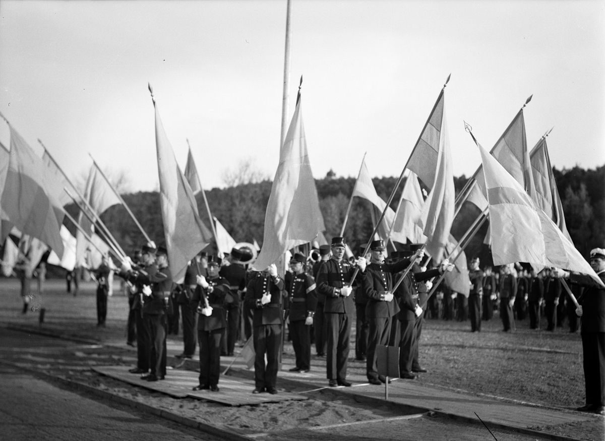 Nationaldagsfirande på Studenternas Idrottsplats, Kronåsen, Uppsala 1935