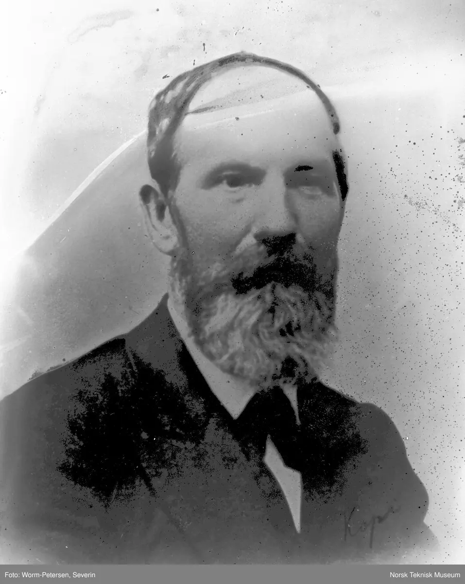 Portrett av mann, bestilt av T. Wettre