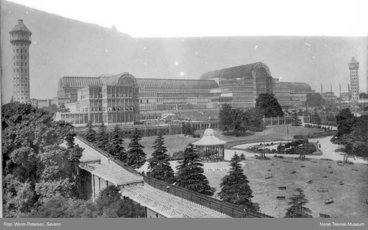 Crystal Palace og Westminster Abbey, London
