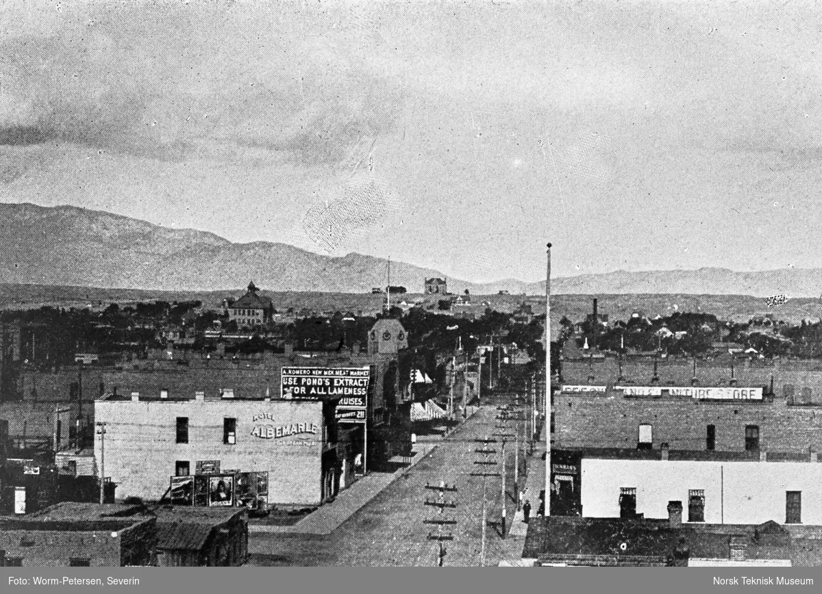 Albuquerque, New Mexico, sett fra handelsforeningens hus.