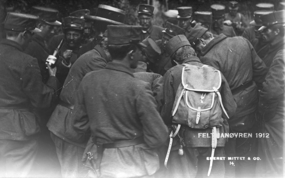 Feltmanøver 1912.Postkort
