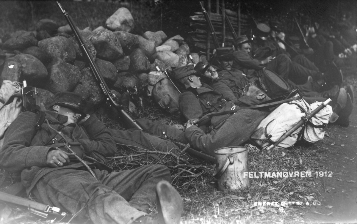 Feltmanøver 1912.Postkort