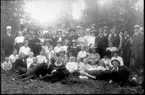 Föreningen Enigheten på utflykt till Mullsjö, 1920-talet.