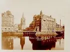 Telegrafhuset.
Från vänster på bilden syns den gamla träbron, Elverket, Församlingshuset, Nikolaikyrkan och Telegrafhuset.