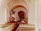 Interiör av Veckholms kyrka.