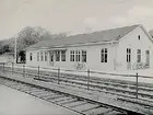 Envånings stationsbyggnad.
Örebro Södra Järnvägsstation, Eugenparken.