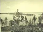 Utsikt från Hjälmarbaden i Hjälmaren.