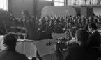 Åbyverkets invigning 12 maj 1965.

Dirigent leder orkestern under invigningen.