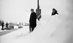 Snöchocken lamslog stan 2 februari 1967.