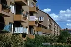 Bostadshus med balkonger
