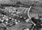 Flygfoto över Askersund.
Bilden tagen för vykort.