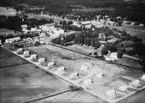 Flygfoto över Brevens Bruk.
Bilden tagen för vykort.