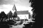 Edsbergs kyrka, exteriör.
Bilden tagen för vykort.