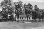 Brevens Bruk, kyrkan, exteriör.
Bilden tagen för vykort.
Förlag: Fagerlunds Livs.