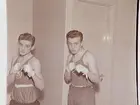 Boxning, Idrottshuset 1947. H. Nytting och Martin Gård.