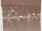 Handboll, Idrottshuset 1947. Arne Bergman i måltagen.