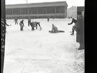 Bandy. ÖSK-AIK, situationsbilder.