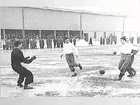 23/3 ÖSKfotbollslaget som slog Gjöa (Oslo)  7-1. Å.Engvall gör mål på Gjöa.